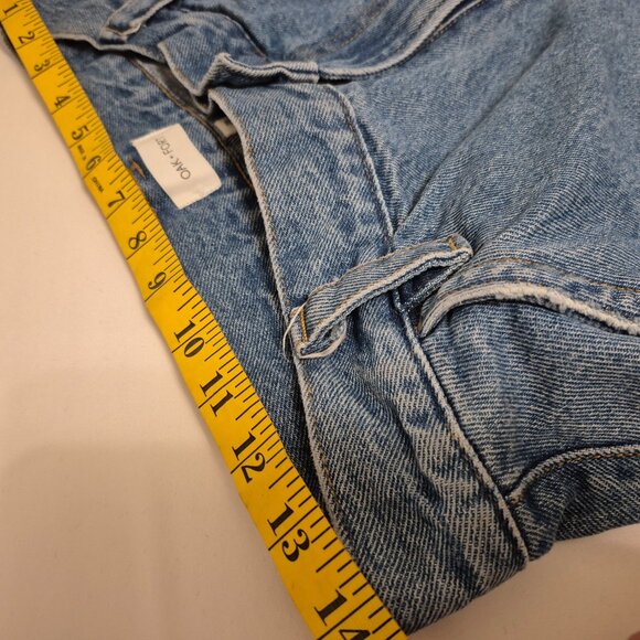 Oak and Fort Jeans With Snaps For Barrel Leg With Cargo Pockets size 28 Waist - Picture 4 of 7